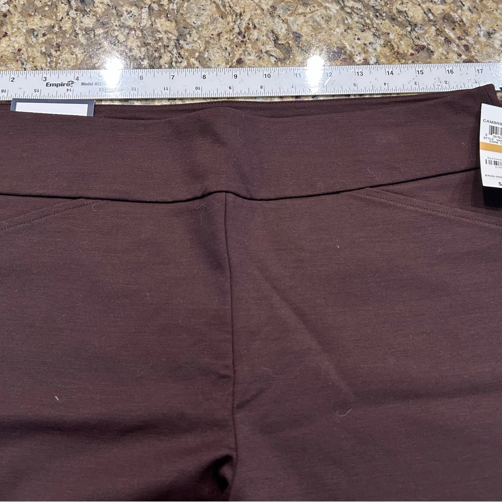 Women’s Slim Leg Brown Charter Club Pants Size 14